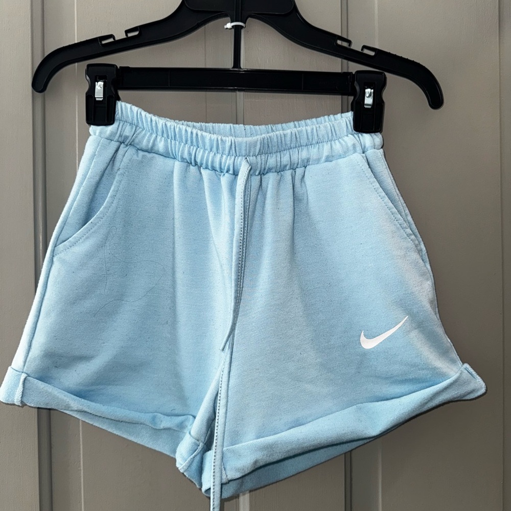 Nike Women's Sky Blue Athletic Shorts
